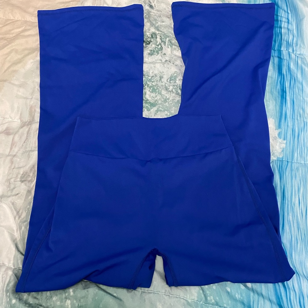 Blue Bell Bottom Yoga Pants